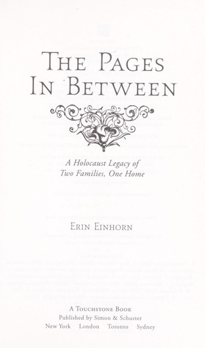 Cover for The pages In between