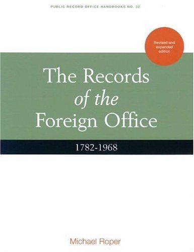 Cover for Records of the Foreign Office, 1782-1968