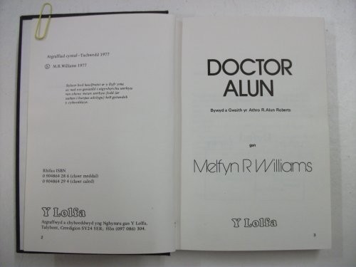 Cover for Doctor Alun