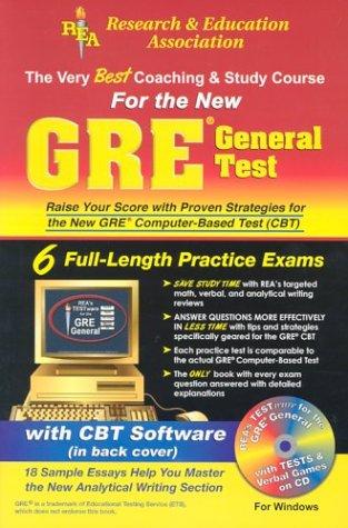 Cover for GRE General CBT w/ CD-ROM (REA) - The Best Test Prep for the GRE (Test Preps)