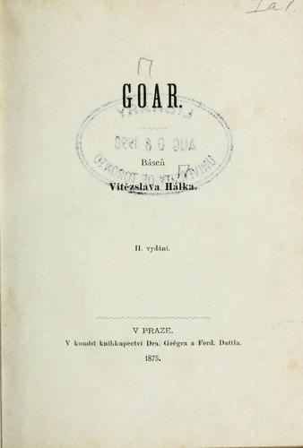 Cover for Goar