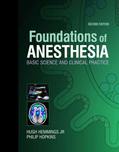 Cover for Foundations of anesthesia