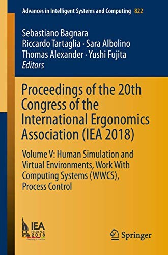 Cover for Proceedings of the 20th Congress of the International Ergonomics Association : Volume V