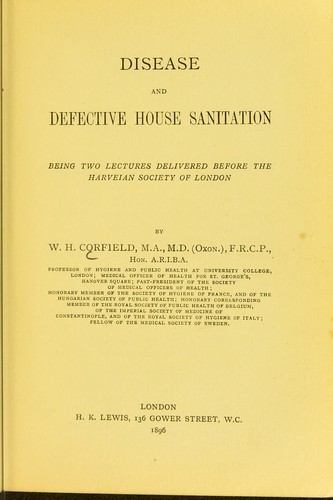 Cover for Disease and defective house sanitation