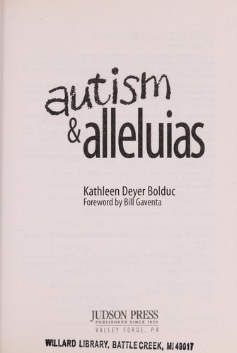Cover for Autism & alleluias