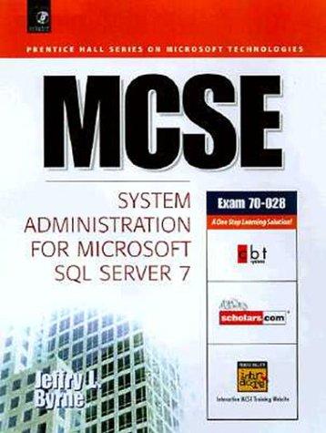 Cover for MCSE System Administration for Microsoft SQL Server 7