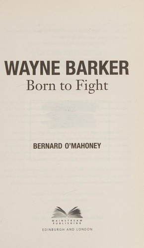 Cover for Wayne Barker