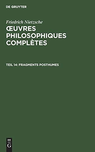 Cover for Fragments Posthumes