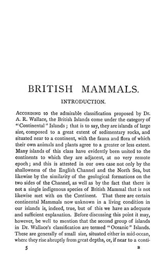 Cover for A hand-book to the British mammalia