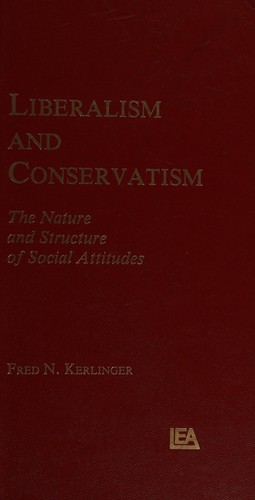 Cover for Liberalism and conservatism