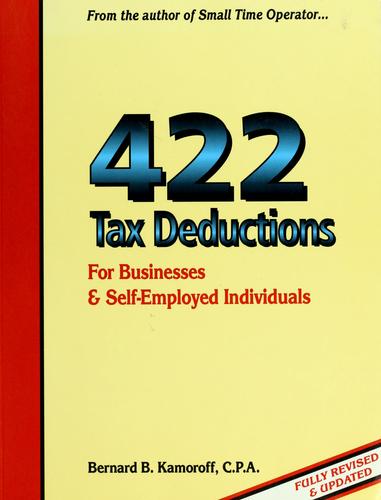 Cover for 422 Tax Deductions