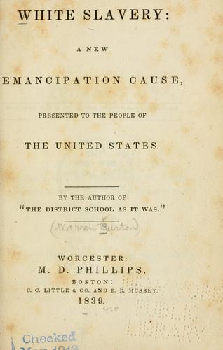 Cover for White slavery