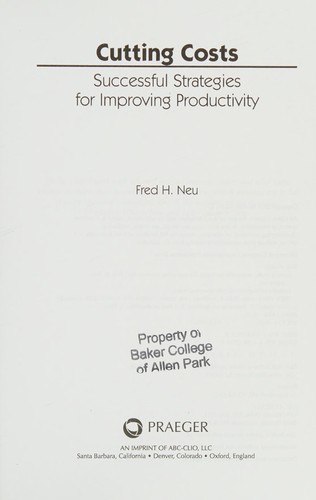 Cover for Cutting costs