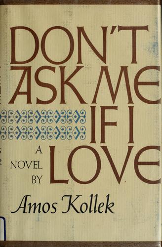 Cover for Don't ask me if I love