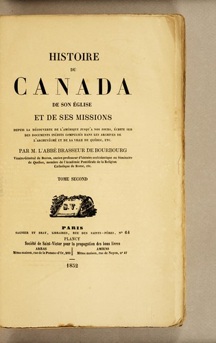 Cover for Histoire du Canada