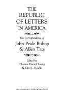 Cover for The republic of letters in America