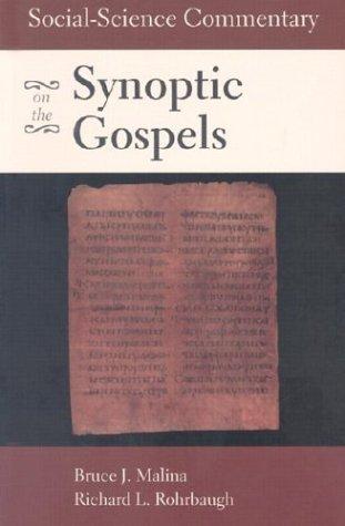 Cover for Social-science commentary on the Synoptic Gospels