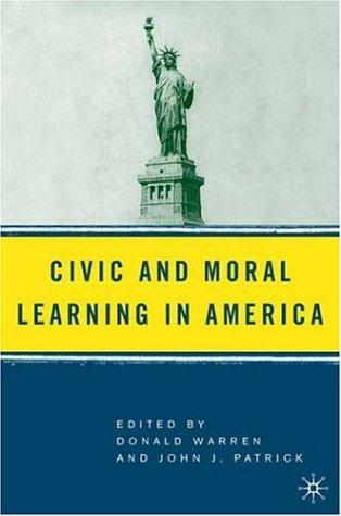 Cover for Civic and moral learning in America