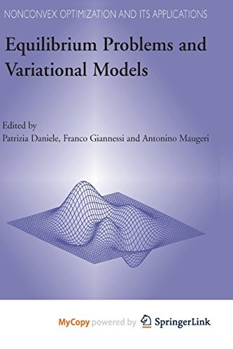 Cover for Equilibrium Problems and Variational Models