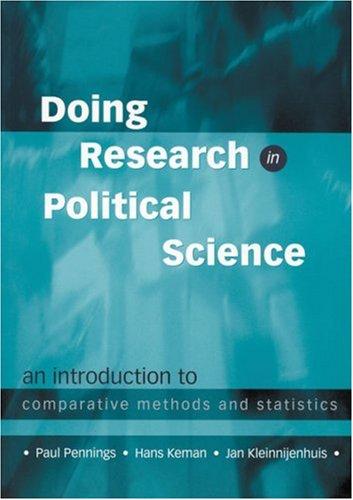 Cover for Doing research in political science