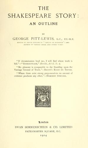 Cover for The Shakespeare story