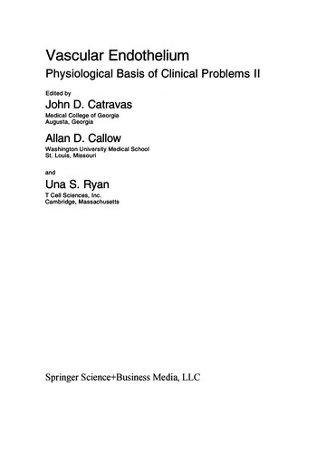 Cover for Vascular Endothelium