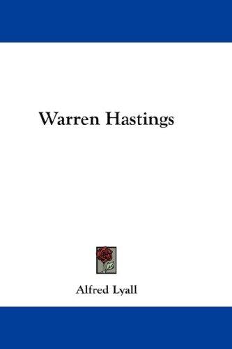 Cover for Warren Hastings
