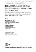 Cover for Biomedical and Social Aspects of Alcohol and Alcoholism