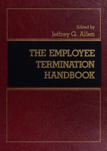 Cover for The Employee termination handbook