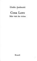 Cover for Cosa loro