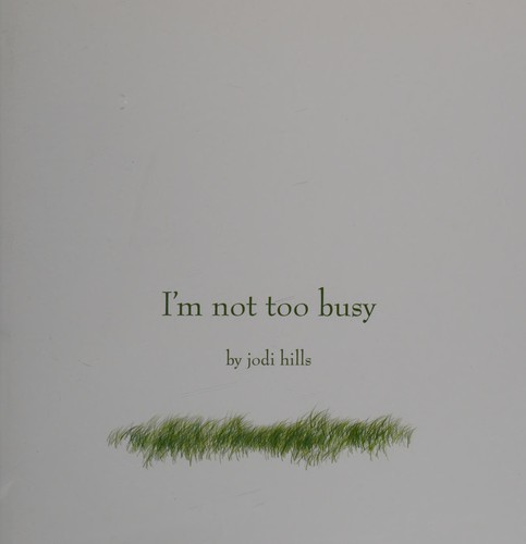 Cover for I'm not too busy