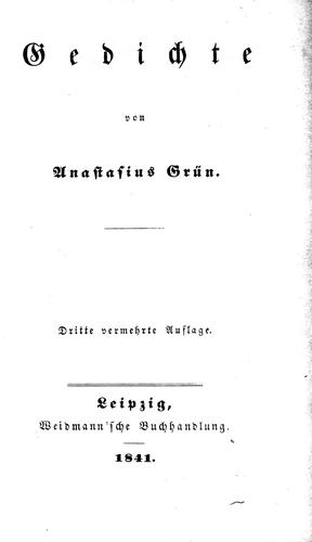 Cover for Gedichte