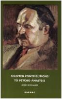 Cover for Selected Contributions to Psychoanalysis