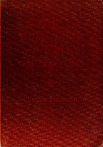 Cover for The home book of Bible quotations
