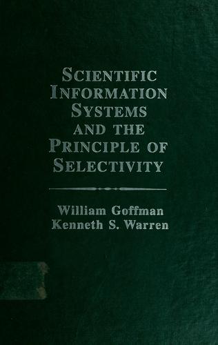 Cover for Scientific information systems and the principle of selectivity