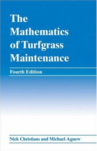 Cover for The Mathematics of Turfgrass Maintenance