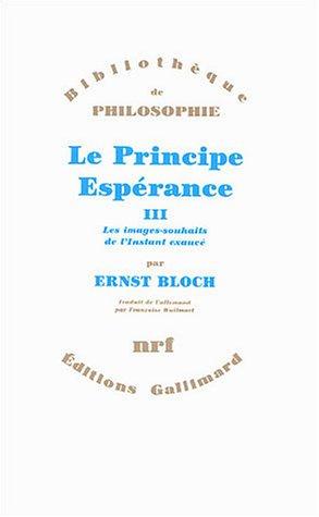 Cover for Le principe espérance