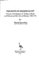 Cover for The roots of modern Egypt