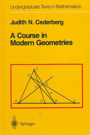 Cover for A course in modern geometries