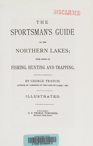 Cover for Sportsmangçös Guide to the Northern Lakes