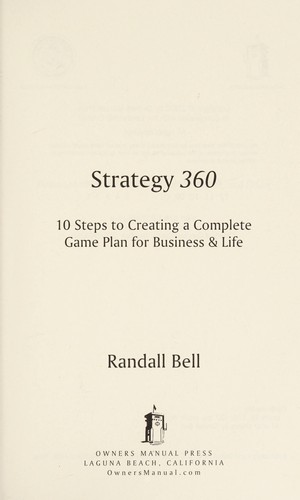 Cover for Strategy 360