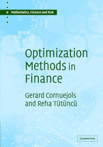 Cover for Optimization Methods in Finance (Mathematics, Finance and Risk)