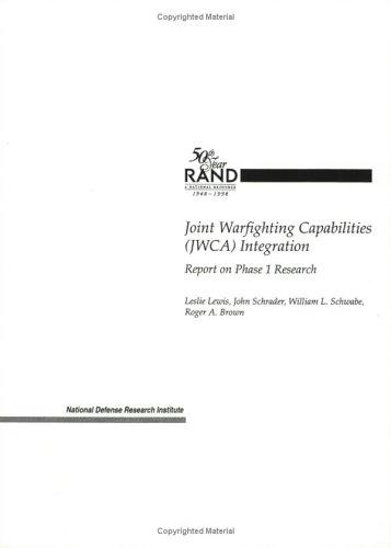 Cover for Joint warfighting capabilities (JWCA) integration