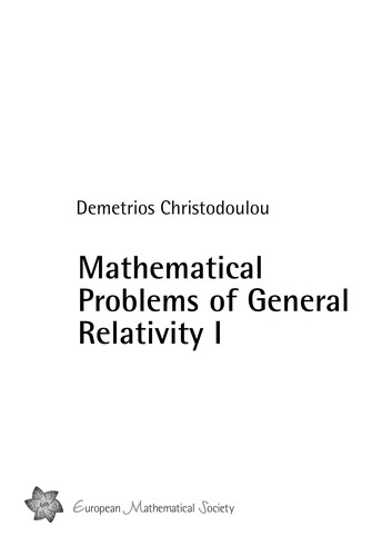 Cover for Mathematical problems of general relativity theory