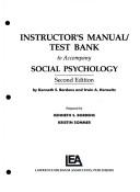 Cover for Social Psychology Inst.Manual 2nd
