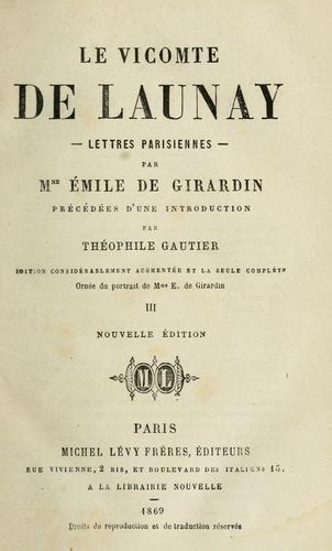 Cover for Lettres parisiennes