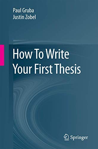 Cover for How To Write Your First Thesis