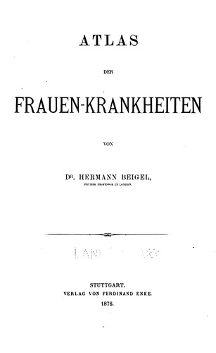 Cover for Atlas der Frauen-Krankheiten