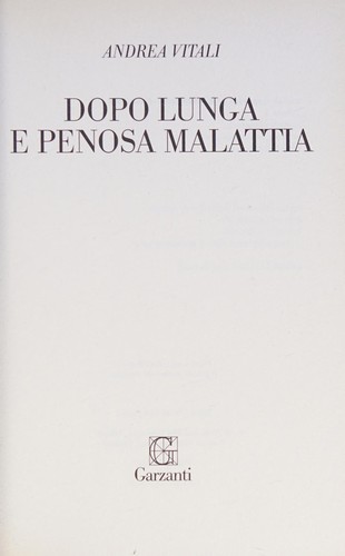 Cover for Dopo lunga e penosa malattia
