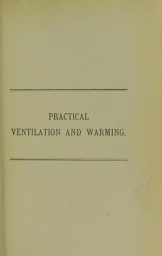 Cover for Practical ventilation and warming